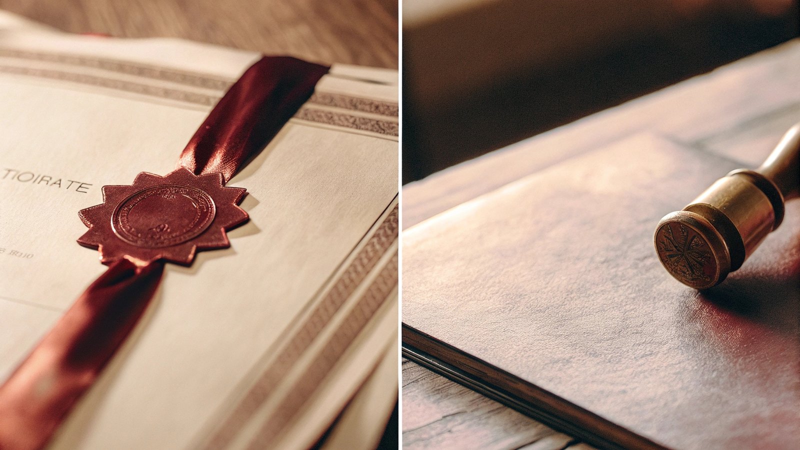 A legal document versus a voluntary certificate