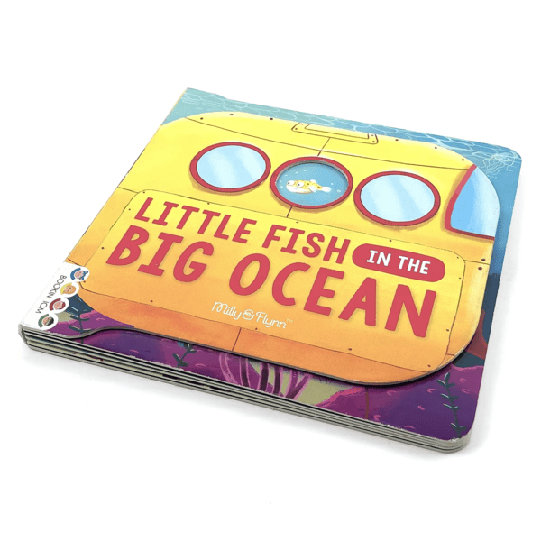Custom board book printing samples with thick pages and rounded corners