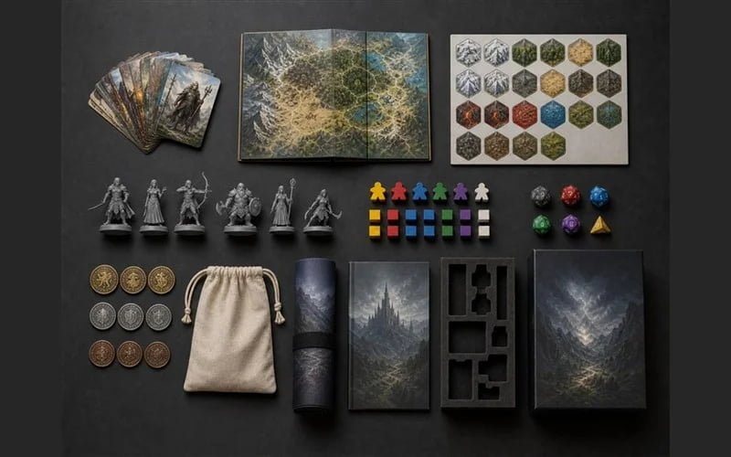Custom board game cards, rulebook and paper box printed by Huaxin Printing